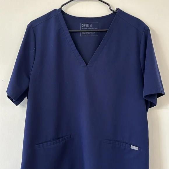 FIGS Casma Three-Pocket Scrub Top Navy Size XXL - Picture 3 of 9